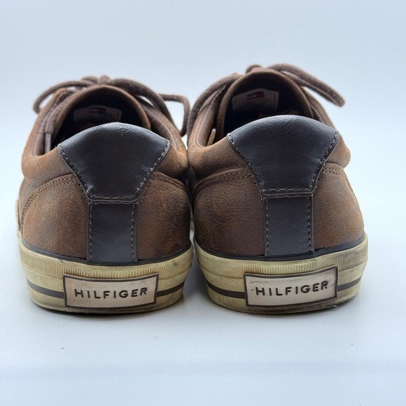 Tommy Hilfiger Helipo Brown Textile Low Top Sneakers Mens Size 12 - Picture 4 of 11